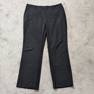 Women's INGREDIENTS Black Casual Hi-Rise Career Pants; Zipper; Size 16